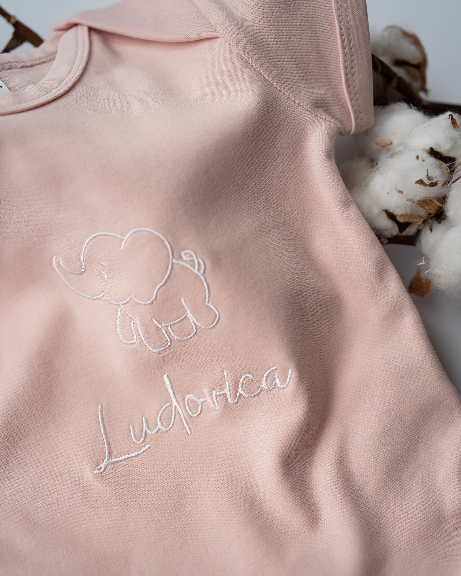 BODY NEONATO ELEFANTINO - ROSA