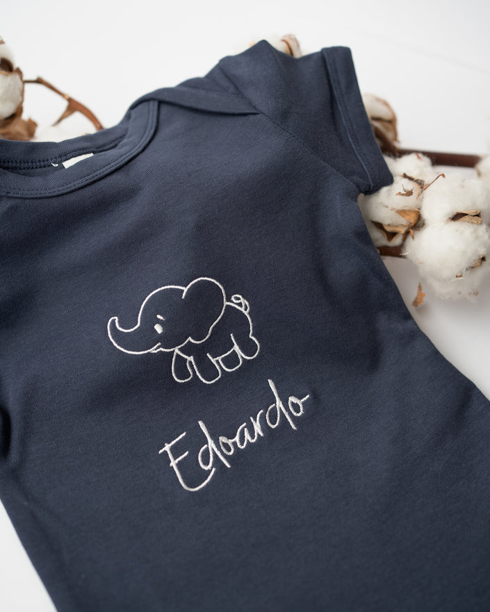 BODY NEONATO ELEFANTINO - BLU NAVY