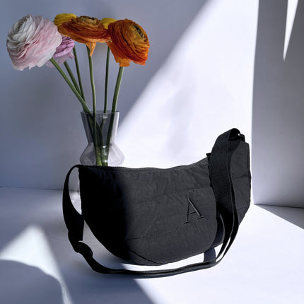 BORSA A TRACOLLA TRAPUNTATA